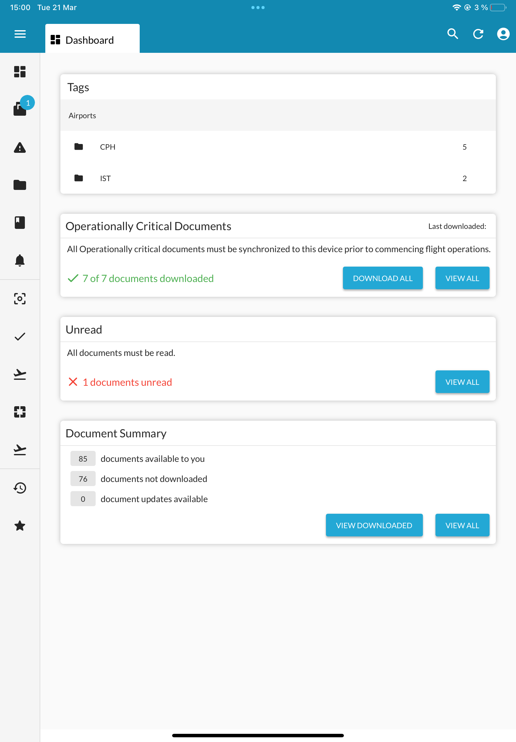 screenshot of Web Manuals